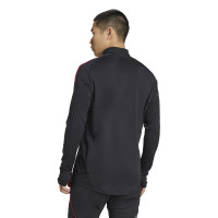 adidas Ajax Trainingstrui 1/4-Zip 2025-2026 Zwart Wit Rood