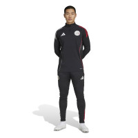 adidas Ajax Trainingstrui 1/4-Zip 2025-2026 Zwart Wit Rood