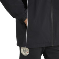 adidas Ajax Regenjack 2025-2026 Zwart Wit Rood