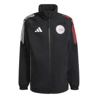 adidas Ajax Regenjack 2025-2026 Zwart Wit Rood