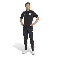 adidas Ajax Polo 2025-2026 Zwart Wit Rood