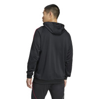 adidas Ajax Hooded Trainingspak 2025-2026 Zwart Wit Rood