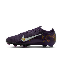 Nike Zoom Mercurial Vapor 16 Mbappé Elite Gras Football Boots (FG) Purple Gold White