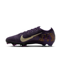 Nike Zoom Mercurial Vapor 16 Mbappé Elite Gras Football Boots (FG) Purple Gold White