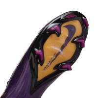 Nike Zoom Mercurial Vapor 16 Mbappé Elite Gras Football Boots (FG) Purple Gold White