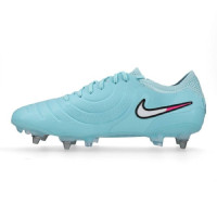 Nike Tiempo Legend 10 Elite IJzeren-Nop Voetbalschoenen (SG) Pro Player Lichtblauw Wit Felroze
