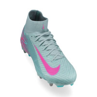 Nike Zoom Mercurial Superfly 10 Elite IJzeren-Nop Voetbalschoenen (SG) Pro Player Lichtblauw Felroze