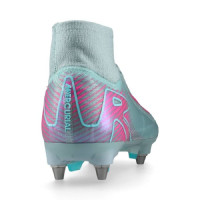 Nike Zoom Mercurial Superfly 10 Elite IJzeren-Nop Voetbalschoenen (SG) Pro Player Lichtblauw Felroze