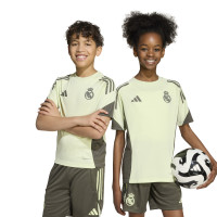 adidas Real Madrid Training Shirt 2025-2026 Kids Light Green Grey
