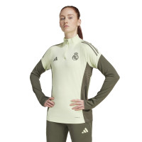 adidas Real Madrid Trainingspak 1/4-Zip 2025-2026 Dames Lichtgroen Grijs