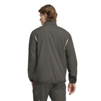 adidas Real Madrid Presentatie Trainingsjack 2025-2026 Grijs Lichtgroen