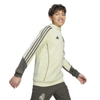 adidas Real Madrid Track Hoodie 2025-2026 Kids Lichtgroen Grijs