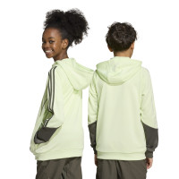 adidas Real Madrid Track Hoodie 2025-2026 Kids Lichtgroen Grijs