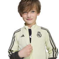 adidas Real Madrid Trainingspak Full-Zip 2025-2026 Peuters/Kleuters Lichtgroen Grijs