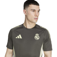 adidas Real Madrid Training Shirt 2025-2026 Grey Light Green
