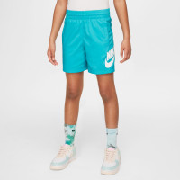Nike Sportswear Club Broekje Woven Kids Turquoise Wit