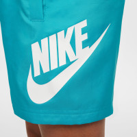 Nike Sportswear Club Broekje Woven Kids Turquoise Wit