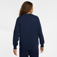 Nike Sportswear Club Fleece Crew Joggingpak Donkerblauw Wit
