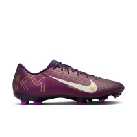 Nike Zoom Mercurial Vapor 16 Mbappé Academy Grass/Artificial Grass Football Boots (MG) Purple Gold White