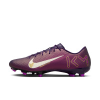 Nike Zoom Mercurial Vapor 16 Mbappé Academy Grass/Artificial Grass Football Boots (MG) Purple Gold White