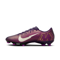 Nike Zoom Mercurial Vapor 16 Mbappé Academy Grass/Artificial Grass Football Boots (MG) Purple Gold White