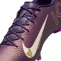 Nike Zoom Mercurial Vapor 16 Mbappé Academy Grass/Artificial Grass Football Boots (MG) Purple Gold White