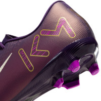 Nike Zoom Mercurial Vapor 16 Mbappé Academy Grass/Artificial Grass Football Boots (MG) Purple Gold White
