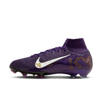 Nike Zoom Mercurial Superfly 10 Mbappé Elite Gras Football Boots (FG) Purple Gold White