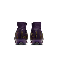 Nike Zoom Mercurial Superfly 10 Mbappé Elite Gras Football Boots (FG) Purple Gold White