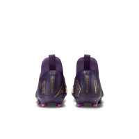 Nike Zoom Mercurial Superfly 10 Mbappé Academy Gras / Kunstgras Voetbalschoenen (MG) Kids Paars Goud Wit