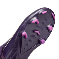 Nike Zoom Mercurial Superfly 10 Mbappé Academy Gras / Kunstgras Voetbalschoenen (MG) Kids Paars Goud Wit