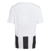 adidas Striped 24 Voetbalshirt Kids Wit Zwart