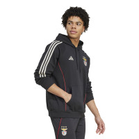adidas Benfica Hoodie 2025-2026 Zwart Wit Rood