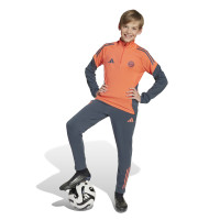 adidas Bayern München Trainingsbroek 2025-2026 Kids Donkergrijs Oranje