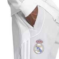 adidas Real Madrid Urban Purist Hooded Jogging Suit 2025-2026 Light Grey White Black