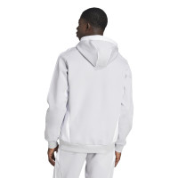 adidas Real Madrid Urban Purist Hoodie 2025-2026 Lichtgrijs Wit Zwart