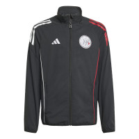 adidas Ajax Presentation Training Jacket 2025-2026 Kids Black White Red