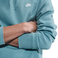 Nike Sportswear Club Fleece Hoodie Turquoise Wit