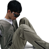 Nike Tech Sportswear Trainingsbroek Woven Grijsgroen Zwart