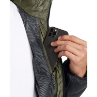 Under Armour Legend Down Hooded Jas Donkergroen Zwart