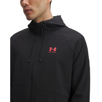 Under Armour Stretch Woven Windbreaker Zwart Rood