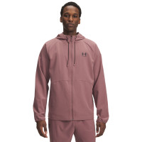 Under Armour Vibe Woven Windbreaker Full-Zip Pink Black
