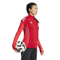 adidas Tiro 25 Competition Trainingspak 1/4-Zip Dames Rood Zwart Grijs