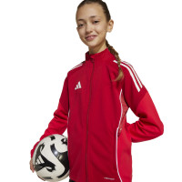 adidas Tiro 25 Competition Full-Zip Kids Tracksuit Red Black White