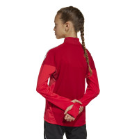 adidas Tiro 25 Competition Tracksuit 1/4-Zip Kids Red Black Grey