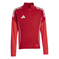 adidas Tiro 25 Competition Tracksuit 1/4-Zip Kids Red Black Grey