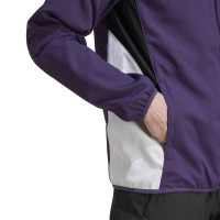 adidas Manchester United Presentatie Trainingspak Full-Zip 2025-2026 Paars Zwart Wit