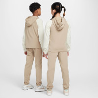 Nike Sportswear Poly Tracksuit Full-Zip Hooded Kids Beige Off-White