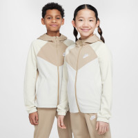 Nike Sportswear Poly Tracksuit Full-Zip Hooded Kids Beige Off-White