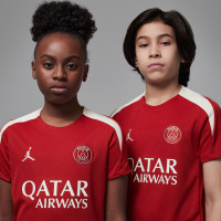 Nike Paris Saint-Germain x Jordan Strike Training Shirt 2024-2025 Kids Red White